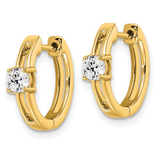 14Ky True Origin Lab Grown Diamond VS/SI DEF Hinged Hoops