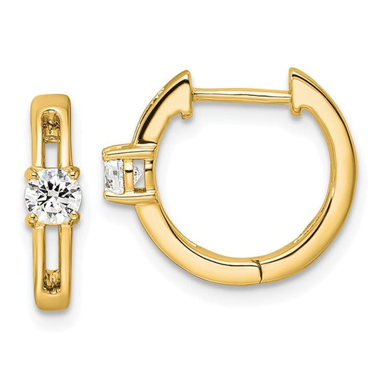 14Ky True Origin Lab Grown Diamond VS/SI DEF Hinged Hoops