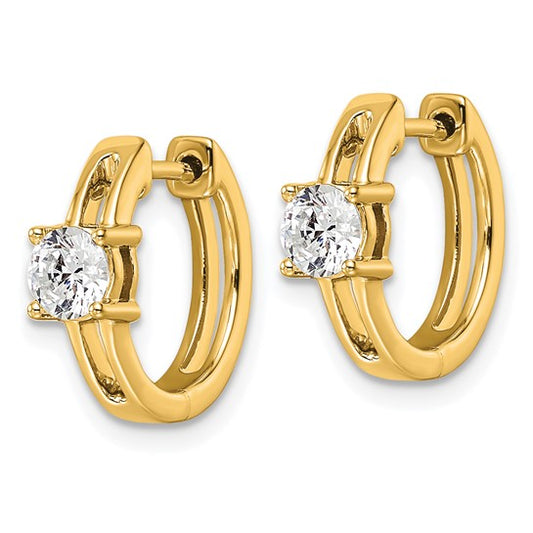 14Ky True Origin Lab Grown Diamond VS/SI DEF Hinged Hoops