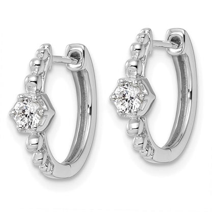 14KW True Origin Lab Grown Diamond VS/SI DEF Hinged Hoops