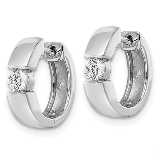 14KW True Origin Lab Grown Diamond VS/SI DEF Hinged Hoops