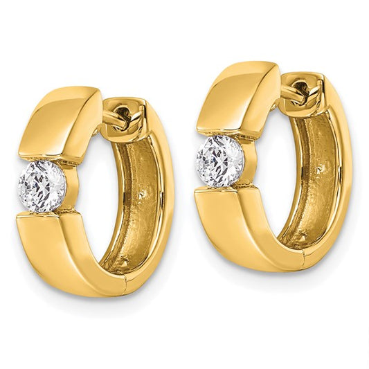 14Ky True Origin Lab Grown Diamond VS/SI DEF Hinged Hoops