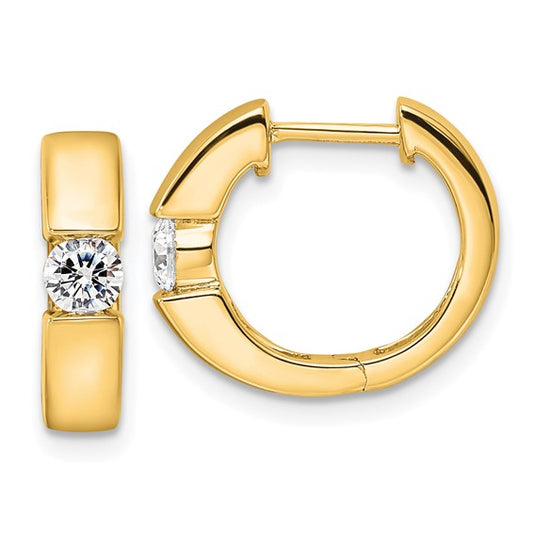 14Ky True Origin Lab Grown Diamond VS/SI DEF Hinged Hoops