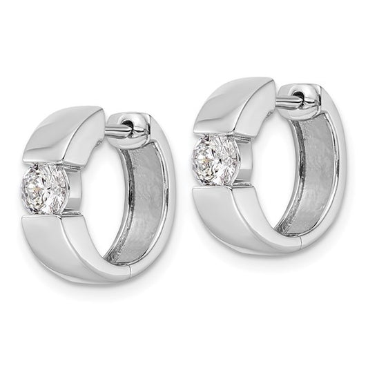 14KW True Origin Lab Grown Diamond VS/SI DEF Hinged Hoops