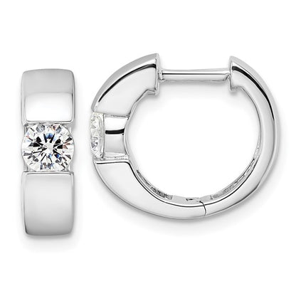 14KW True Origin Lab Grown Diamond VS/SI DEF Hinged Hoops