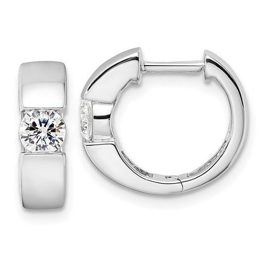14KW True Origin Lab Grown Diamond VS/SI DEF Hinged Hoops