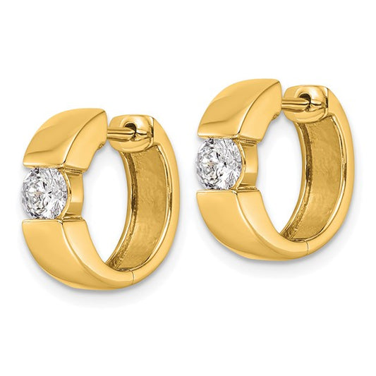 14Ky True Origin Lab Grown Diamond VS/SI DEF Hinged Hoops