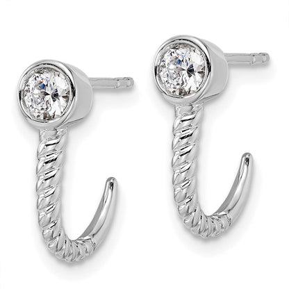 14KW True Origin Lab Grown Diamond VS/SI DEF J Hoops