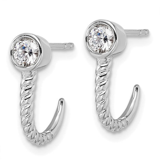 14KW True Origin Lab Grown Diamond VS/SI DEF J Hoops