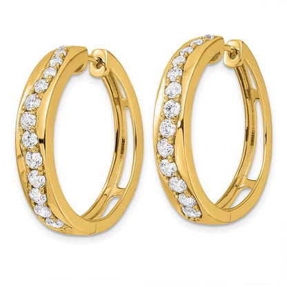 14Ky True Origin Lab Grown Diamond VS/SI, D E F, Hoop Earrings