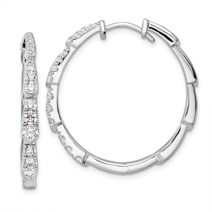 14Kw True Origin Lab Grown Diamond VS/SI DEF Hoop Earrings