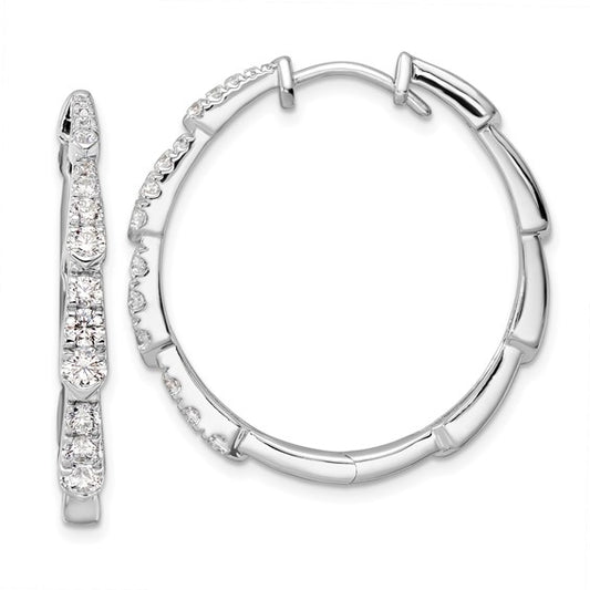 14Kw True Origin Lab Grown Diamond VS/SI DEF Hoop Earrings