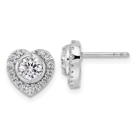 14Kw True Origin Lab Grown Diamond VS/SI DEF Heart Earrings