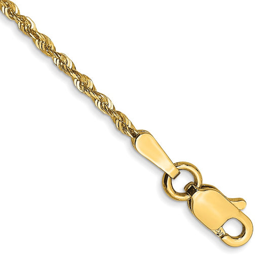 14k 1.5mm Ultra D/C Rope Chain