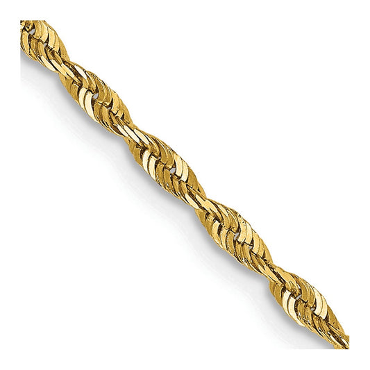 14k 2.0mm Ultra D/C Rope Chain
