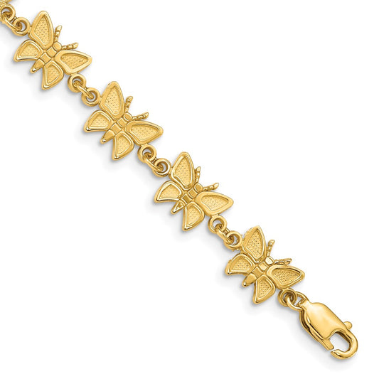 14k Butterfly Bracelet