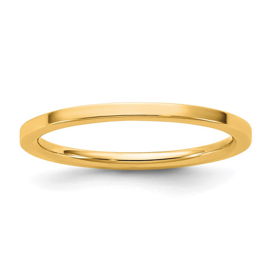 14KY 1.5mm Standard Flat Comfort Fit Band Size 14