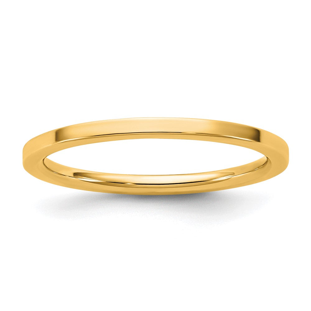 14KY 1.5mm Standard Flat Comfort Fit Band Size 7.5
