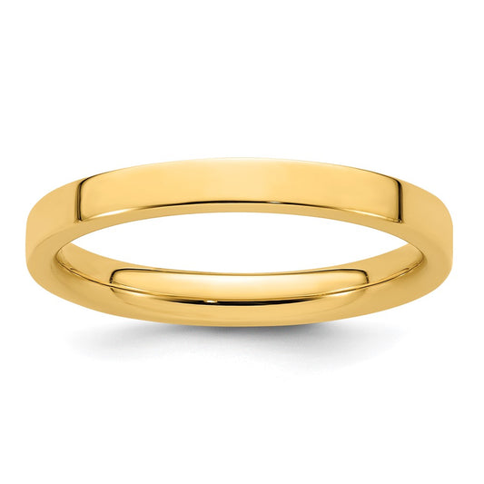 14KY 2.5mm Standard Flat Comfort Fit Band Size 5