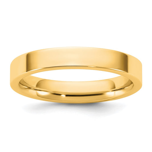 14KY 3.5mm Standard Flat Comfort Fit Band Size 7