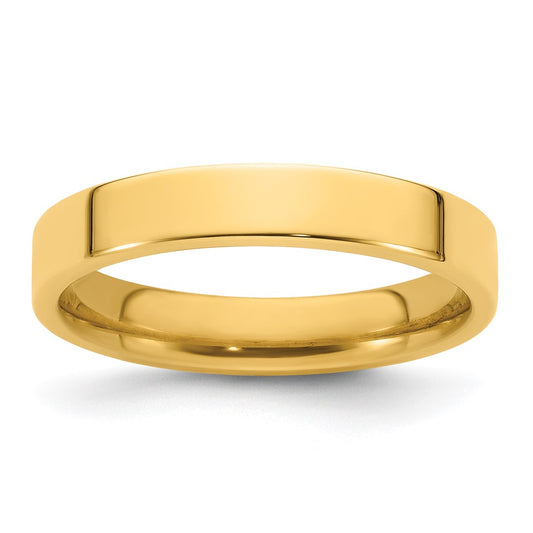 14KY 4mm Standard Flat Comfort Fit Band Size 6.5