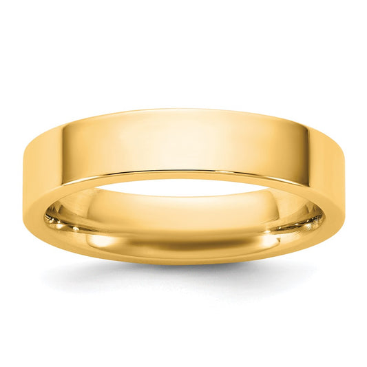 14KY 4.5mm Standard Flat Comfort Fit Band Size 7.5