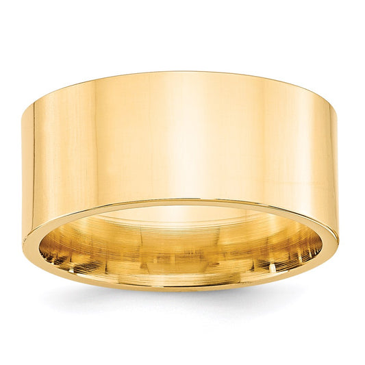 14KY 10mm Standard Flat Comfort Fit Band Size 7.5