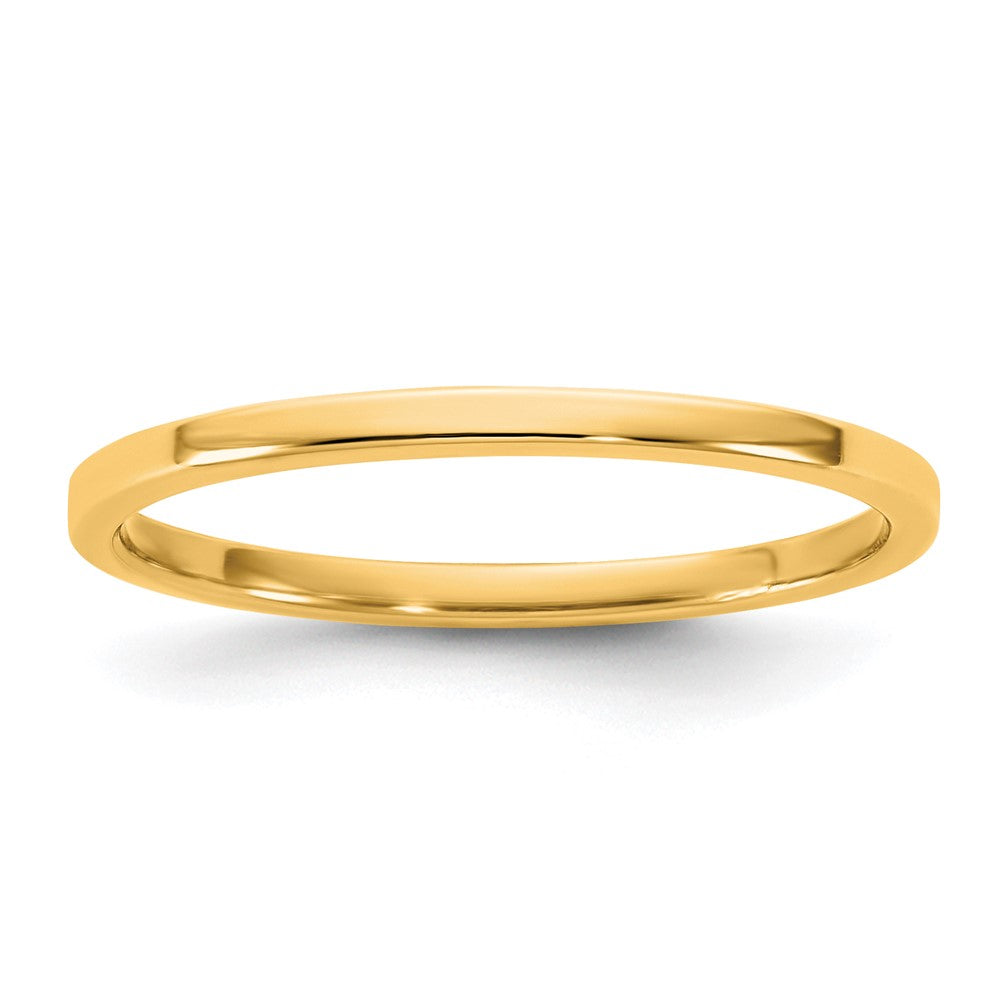14KY 1.5mm LTW Flat Band Size 10.5