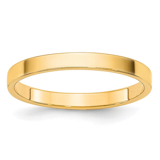 14KY 2mm LTW Flat Band Size 13.5