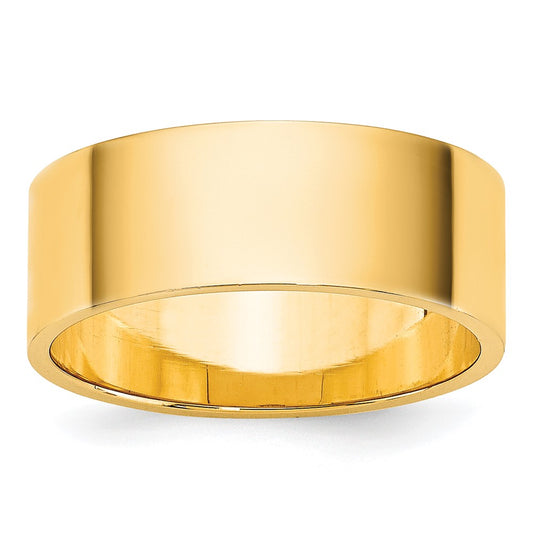 14KY 7mm LTW Flat Band Size 4.5