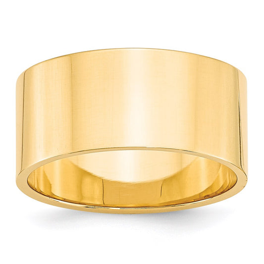 14KY 10mm LTW Flat Band Size 13.5