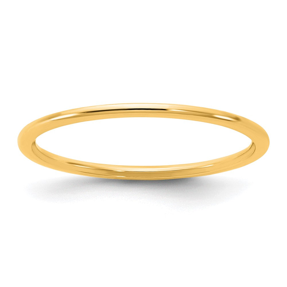 14KY 1mm Half Round Band Size 4