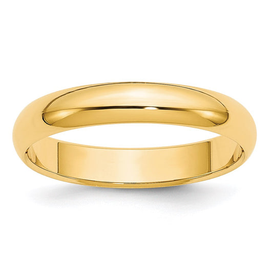 Sterling Silver/Gold-Plated 4mm Half-Round Size 11 Band