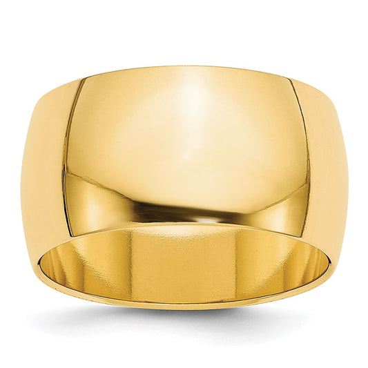 14KY 10mm Half Round Band Size 5.5