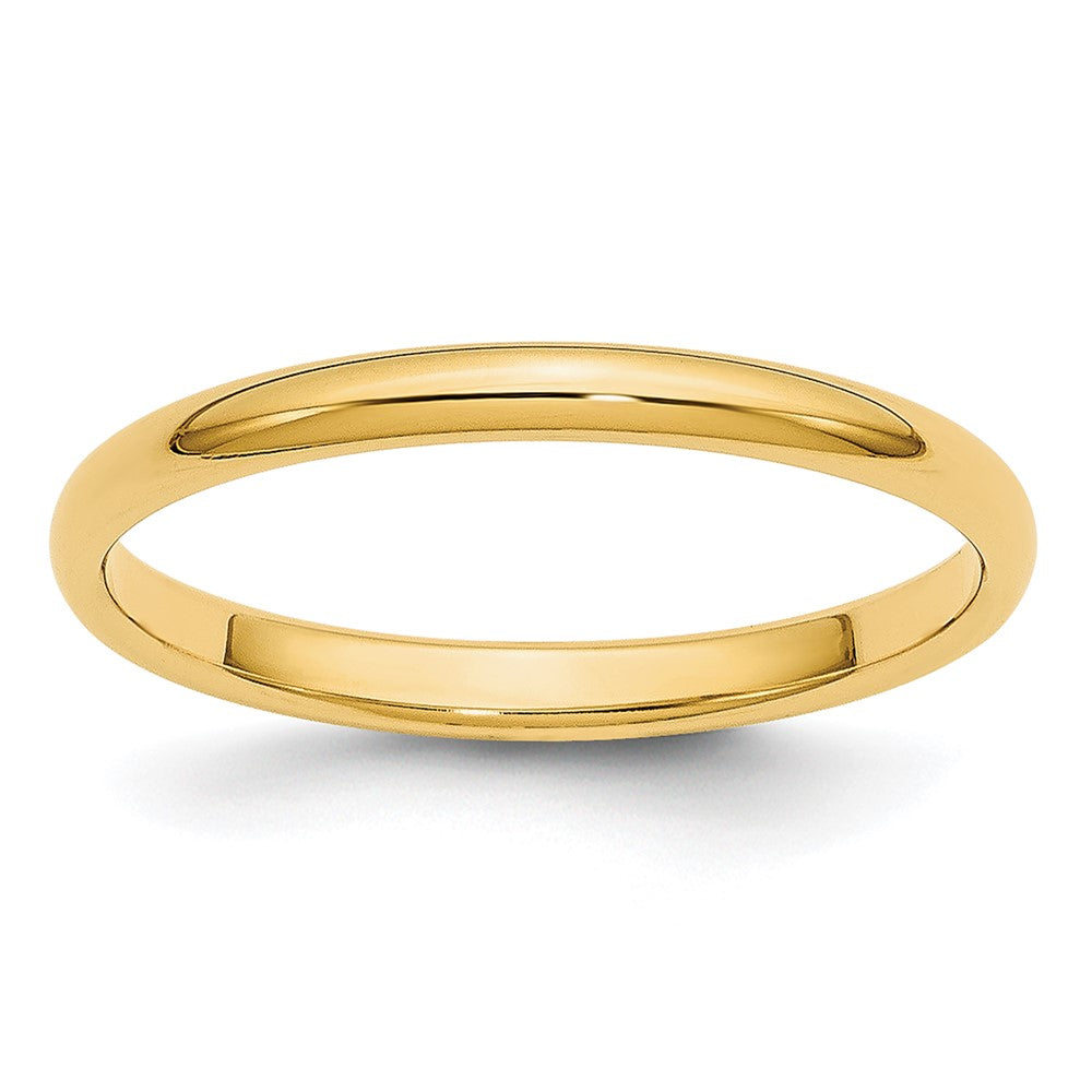 14KY 2mm LTW Half Round Band Size 11