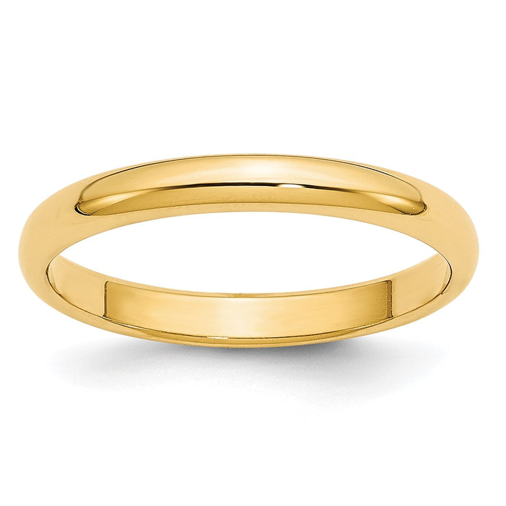 14KY 2.5mm LTW Half Round Band Size 5.5