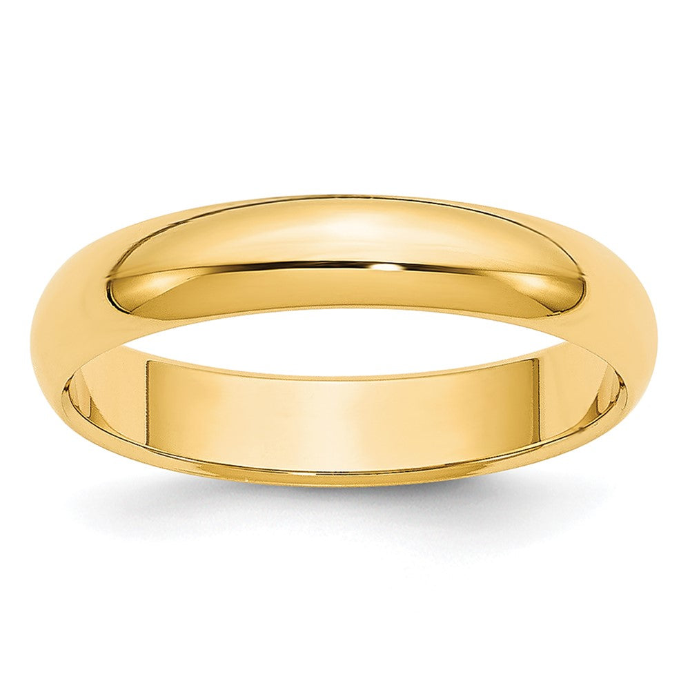 14KY 3.5mm LTW Half Round Band Size 5.5