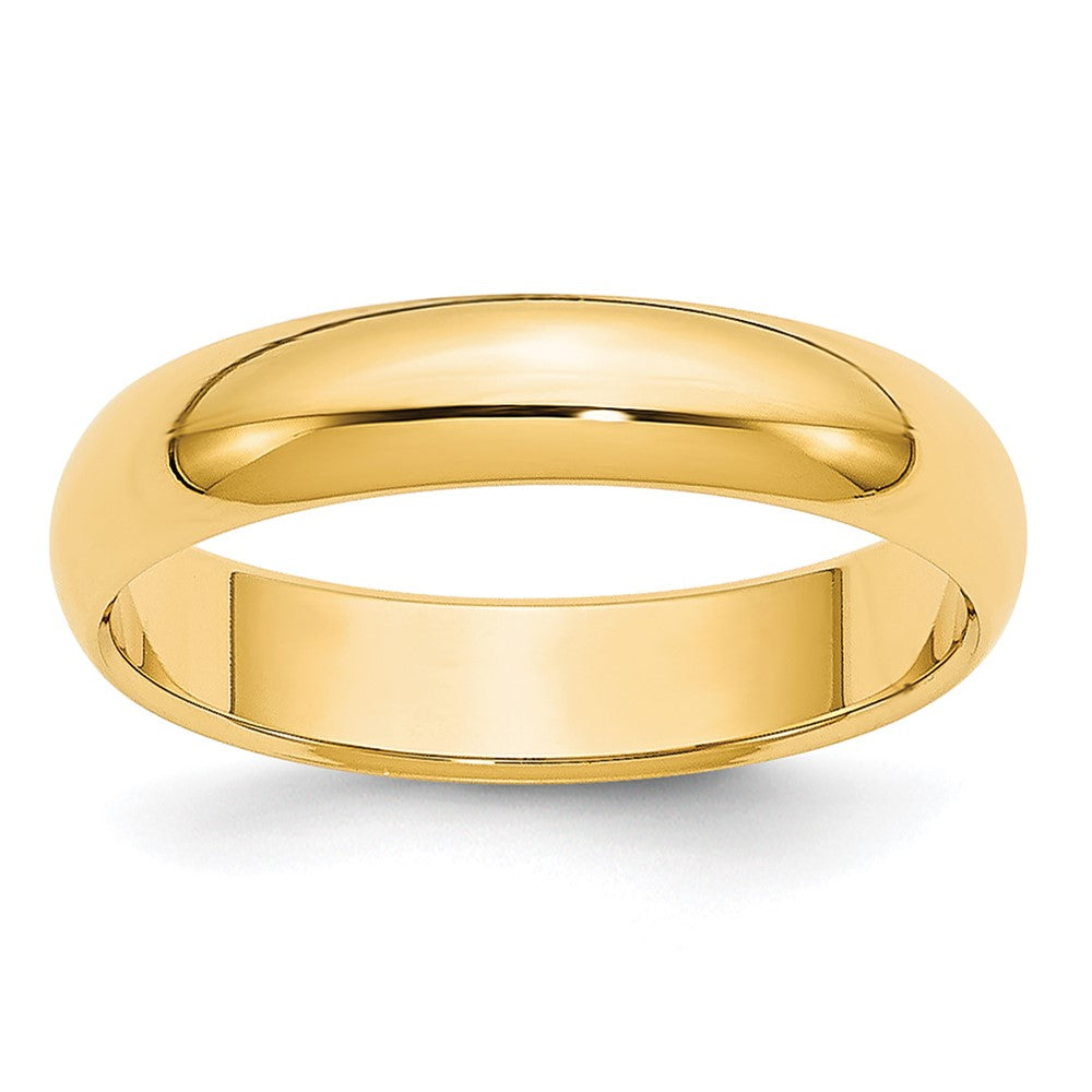 14KY 4mm LTW Half Round Band Size 14