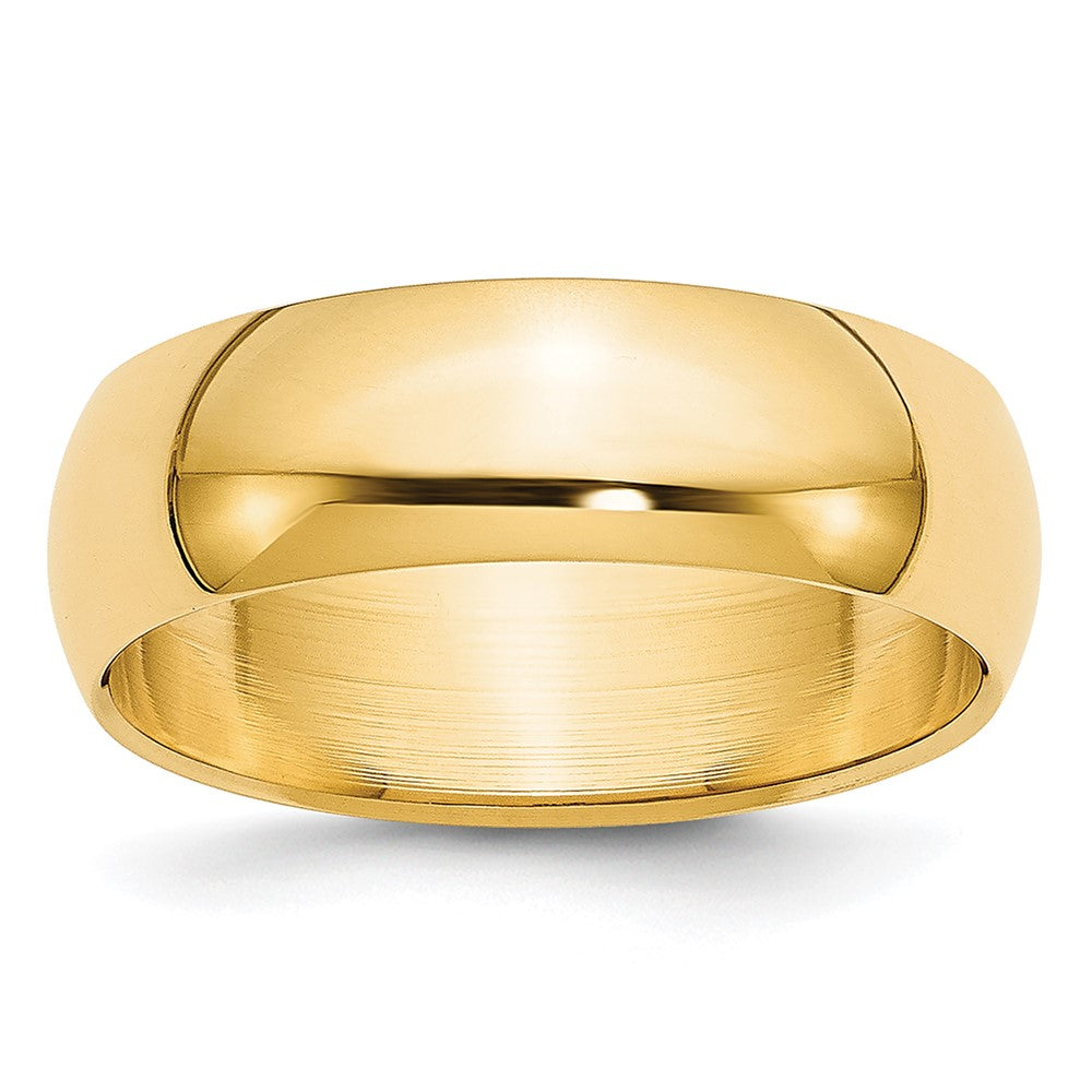 14KY 5.5mm LTW Half Round Band Size 9.5