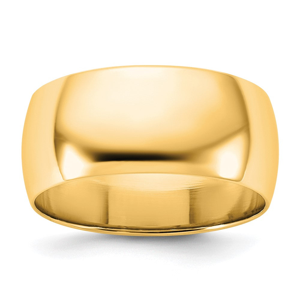 14KY 8.5mm LTW Half Round Band Size 12.5