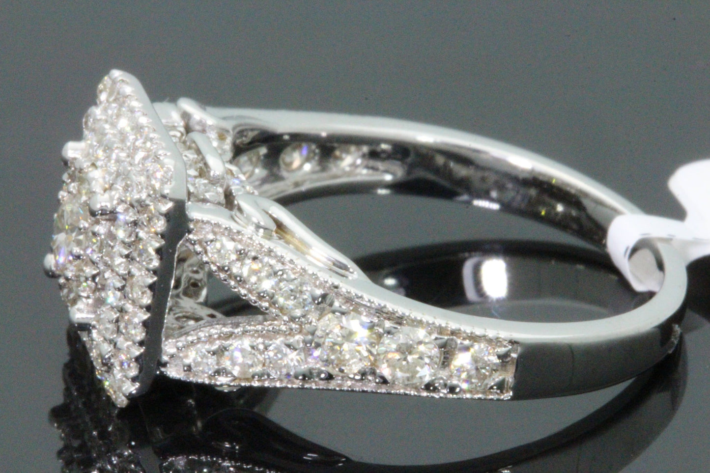 10K WHITE GOLD 1.25 CARAT WOMEN REAL DIAMOND ENGAGEMENT RING WEDDING RING BRIDAL