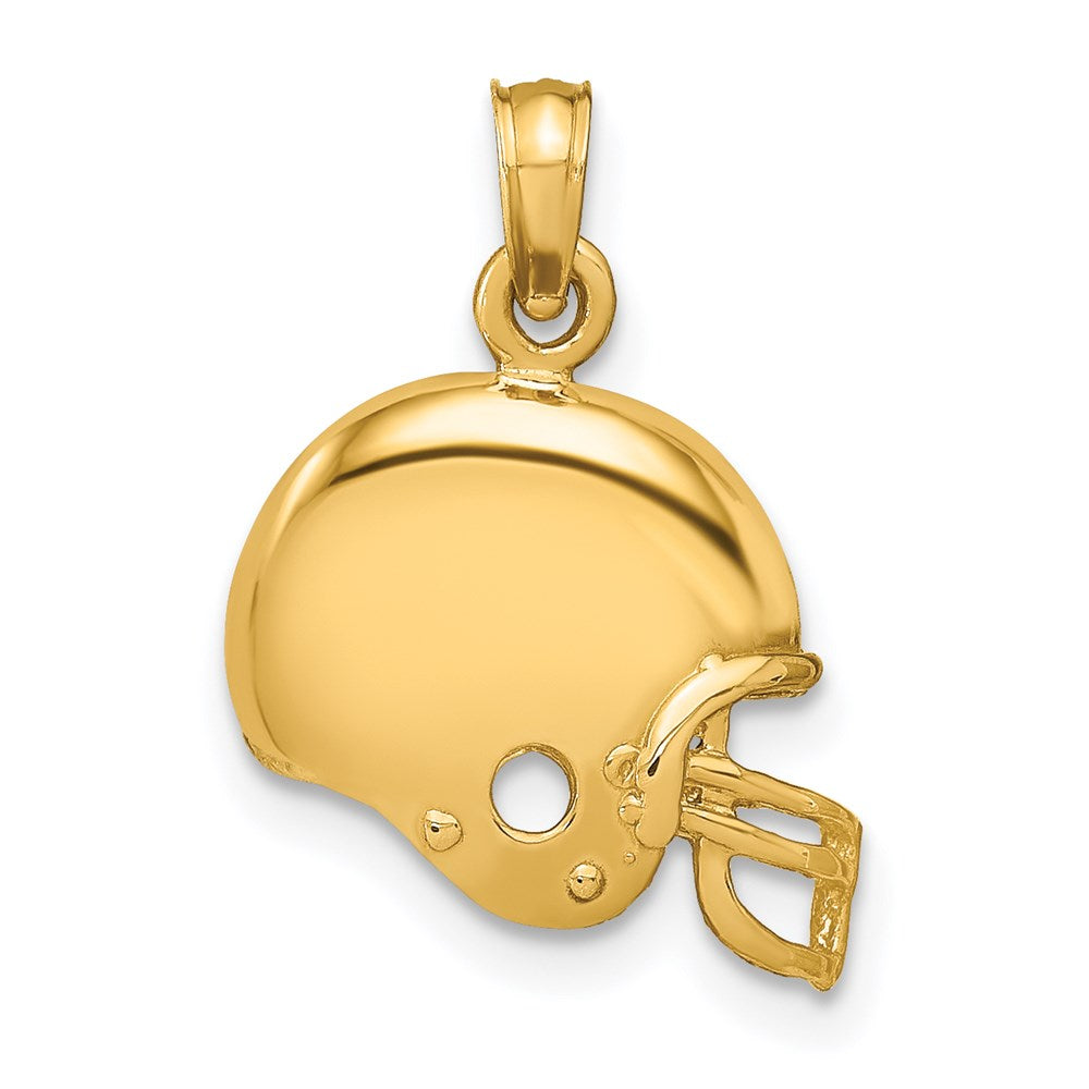 14k Football Helmet Pendant