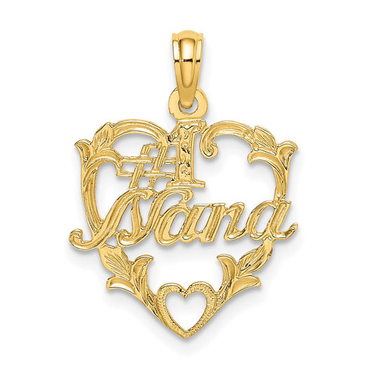 14K #1 NANA in Heart Charm
