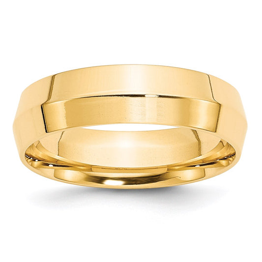 14KY 6mm Knife Edge Comfort Fit Band Size 4