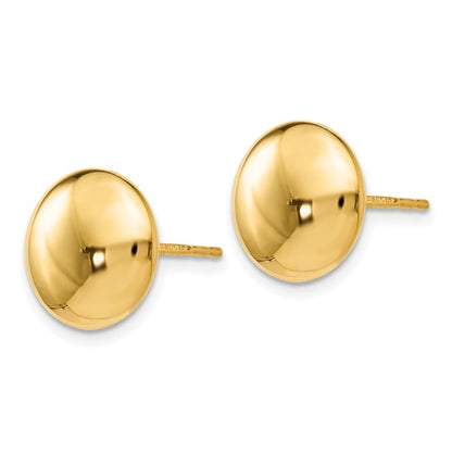 Leslie's 14K Polished Button Post Earrings