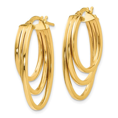 Leslie's 14K Polished Hoop Earrings