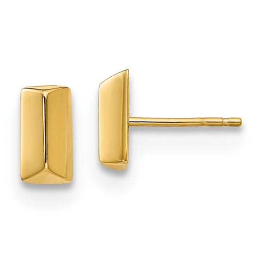 Leslie's 14K Polished Fancy Post Earrings