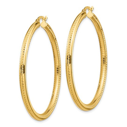 Leslie's 14K Fancy Hoop Earrings