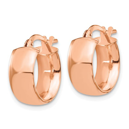 Leslie's 14K Rose Gold 6mm High Polished Hoop Earrings