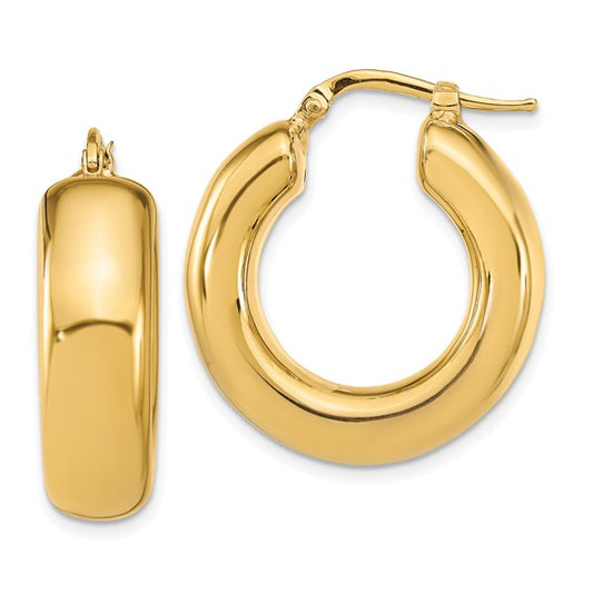 Leslie's 14k Polished Hoop Earrings